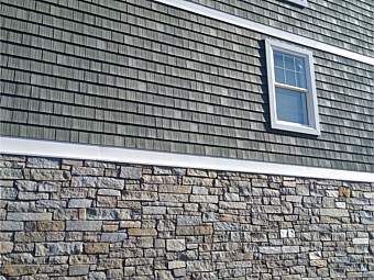 Copper mt ashlar - house facade